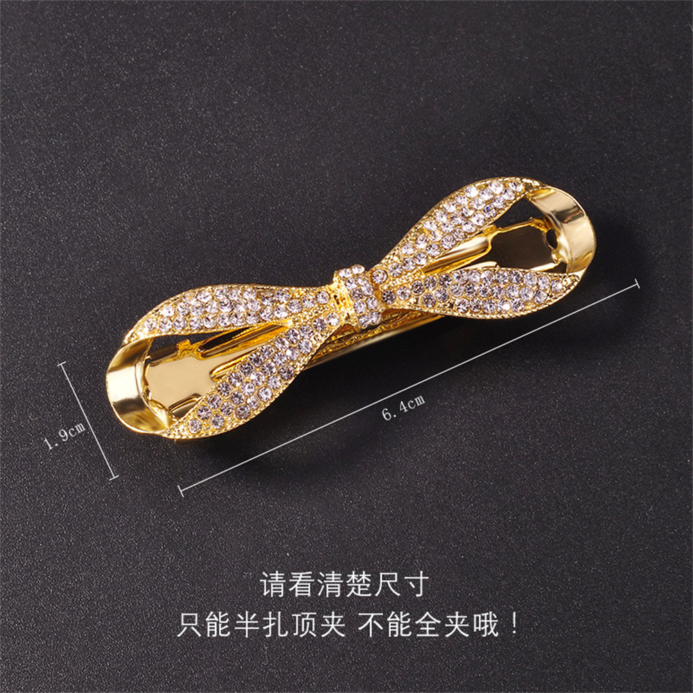 Exquisite Faux Crystal Bow Hai - Ribbon Bow Gift recensie en prijs