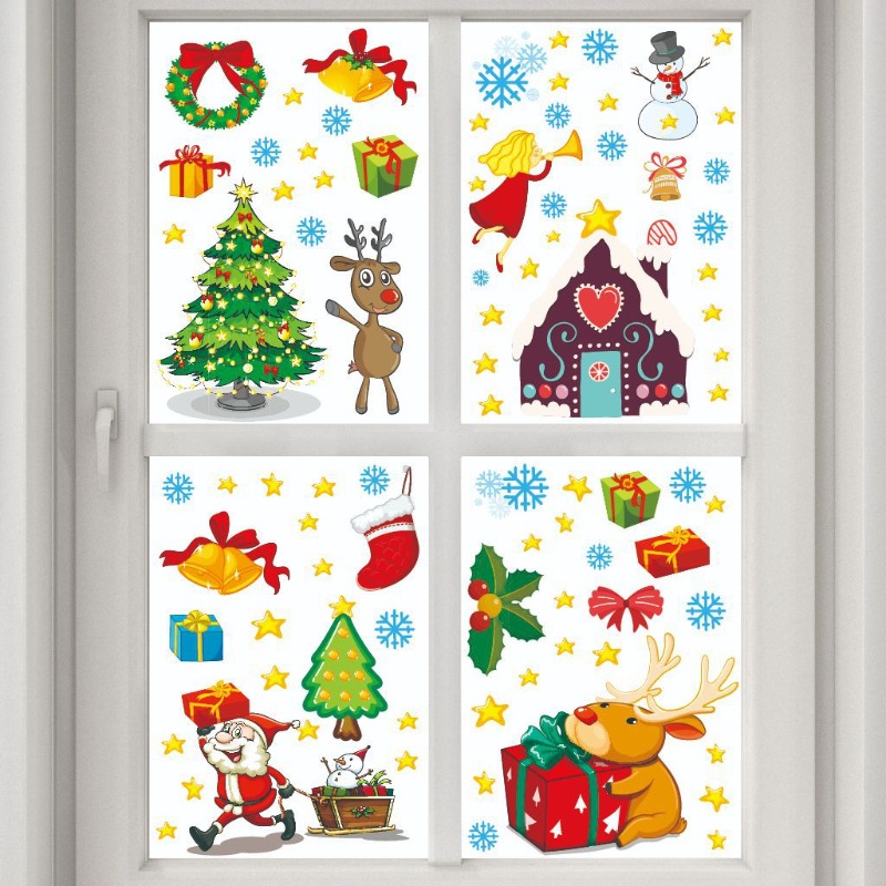 4pcs PVC Christmas Snowflake W - Snowflake Window Decal recensie en prijs