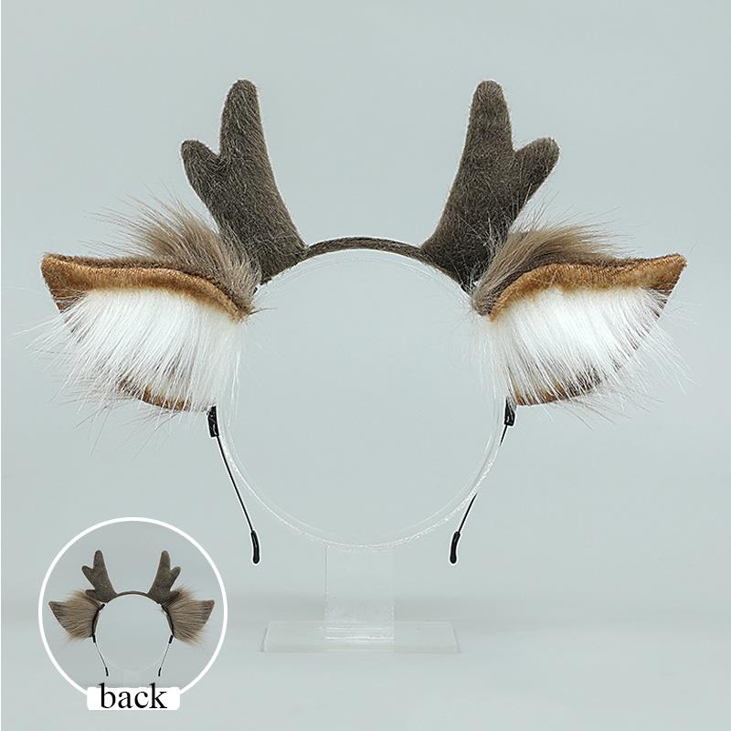 Handmade Animal Fur Antler Hea - Reindeer Antlers Headband recensie en prijs