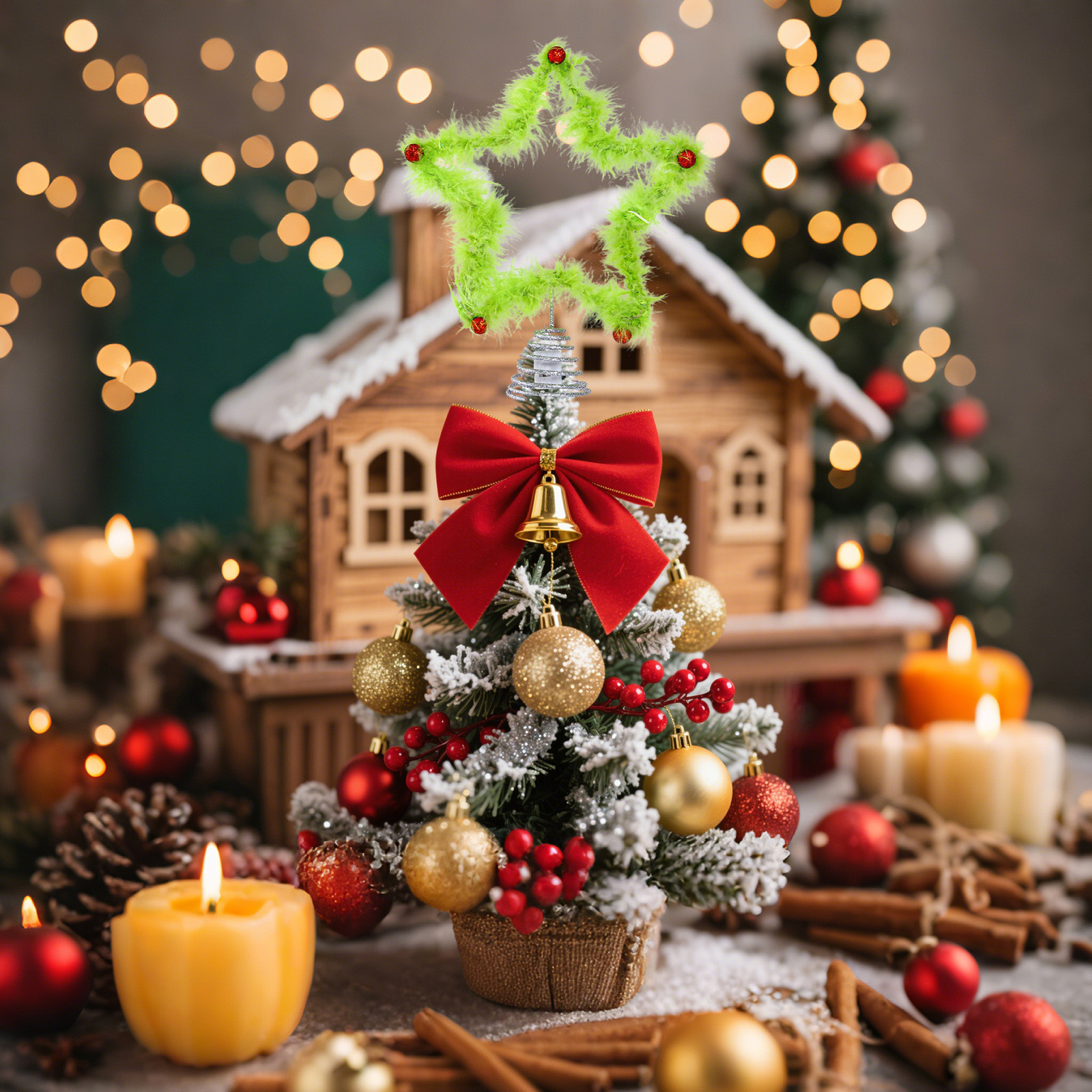 Christmas Fuzzy Grinch Star Tr - Star Tree Topper recensie en prijs