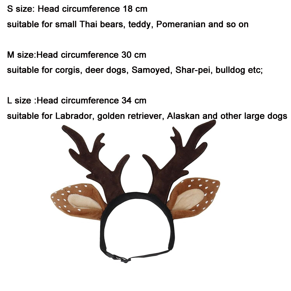 Dogs Headbands Deer Costume Ha - Reindeer Antlers Headband recensie en prijs