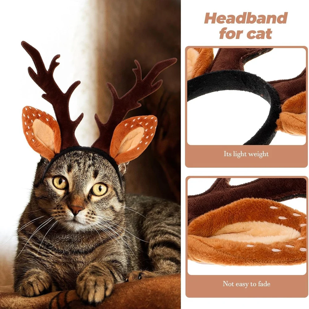 Dogs Headbands Deer Costume Ha - Reindeer Antlers Headband recensie en prijs