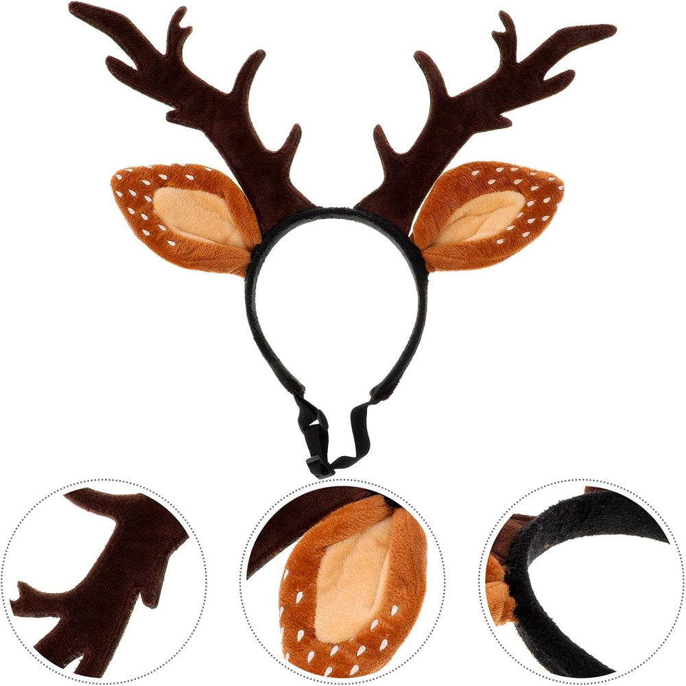 Dogs Headbands Deer Costume Ha - Reindeer Antlers Headband recensie en prijs