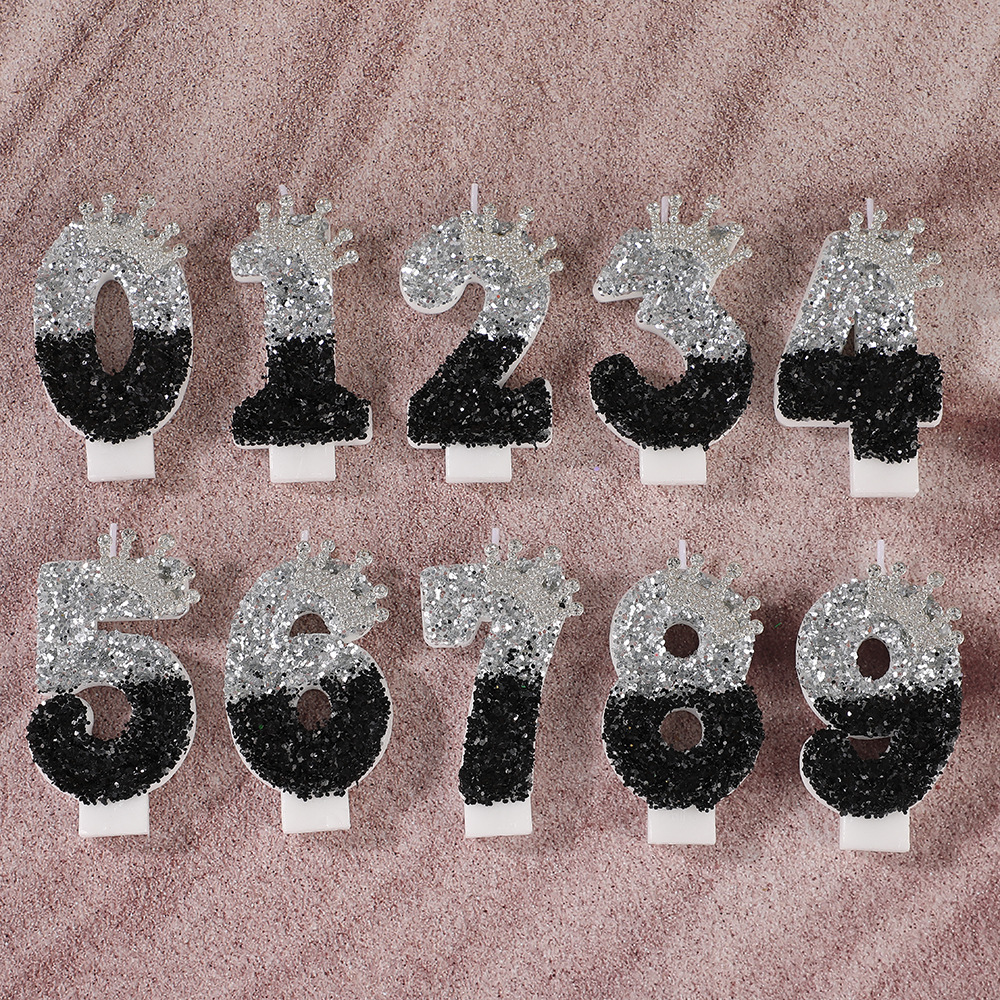 Black Silver Gradient Crown Ha - Holiday Candle Set recensie en prijs