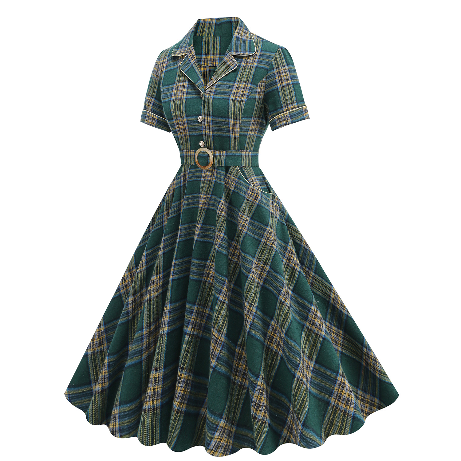 1950s Vintage Plaid Notched Co - Christmas Throw Blanket recensie en prijs