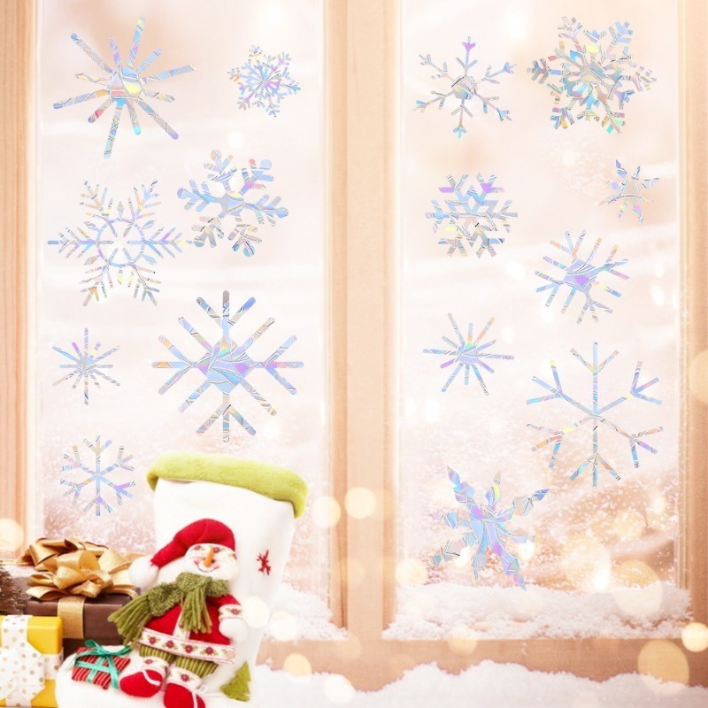 Xmas Snowflake Pattern Rainbow - Snowflake Window Decal recensie en prijs
