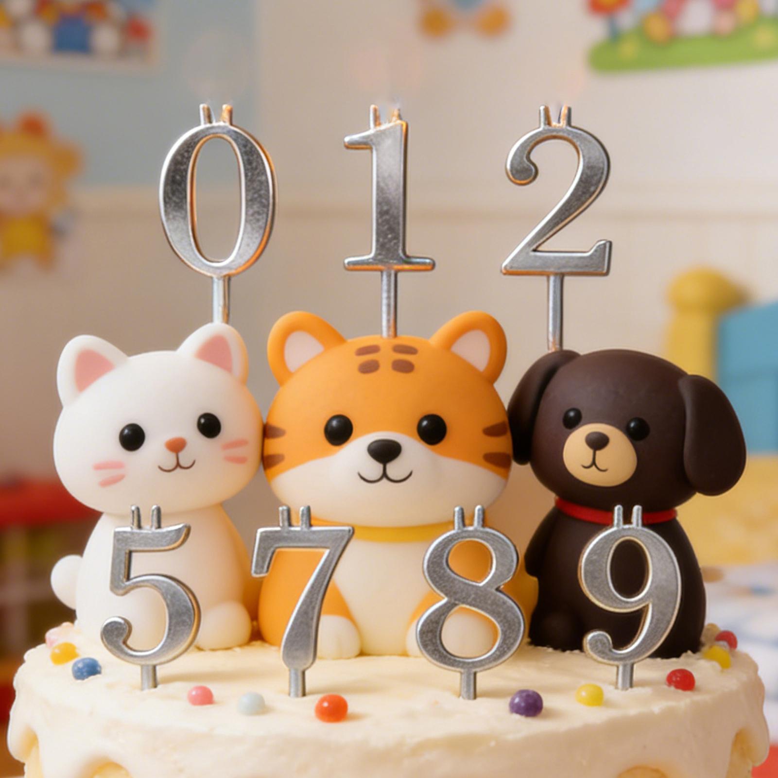 10pcs 0-9 Number Cake Toppers  - Holiday Candle Set recensie en prijs